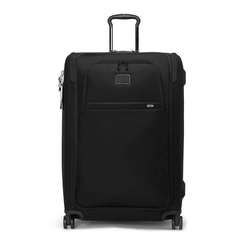 TUMI - Alpha Large Dual Access Expandable 4-Wheeled Checked Luggage - Zipper Expansion - Durable Large Capacity Suitcase with TSA Lock - Black