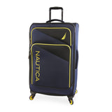 NAUTICA Emry 2pc Softside Luggage Set, Navy Yellow