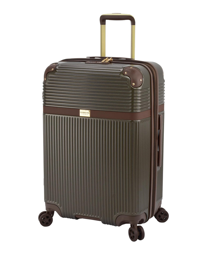 London Fog Brentwood IV 25" Expandable Spinner Hardside Suitcase, Sedona Bronze