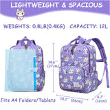 VASCHY Toddler Kids Backpack, Little Girls Lightweight Cute Top Handle Preschool Backpack Tablet Bag for Daycare Kindergarten Cats