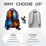 CustomWish Backpack for Kids School Kindergarten Elementary Primary Middle College, Gaming Schoolbag for Boys, 17 Inch Large Capacity Gamer Bookbag for Travel Work Hiking