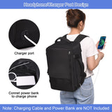 Sinaliy Large Travel Backpack for Women Men, Expandable 40L Carry On Backpack, 17 Inch Laptop Backpack College Bookbag, Waterproof Travel bag as Person Item Flight Approved