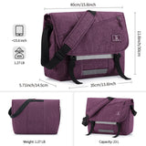 OIWAS Messenger Bag for Women, 15.6 Inch Laptop Crossbody Bags Men Casual Satchel Shoulder Bag College Travel Office Briefcase