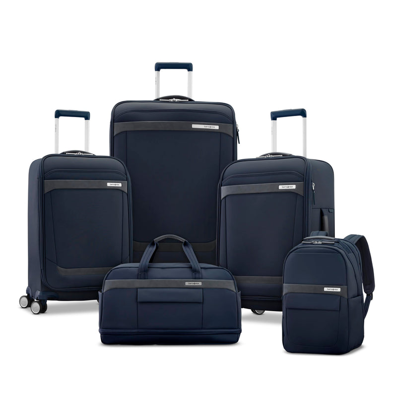 Samsonite Elevation Plus 22-Inch Carry-On - Expandable Softside Spinner Luggage - Midnight Blue