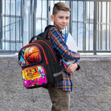 Neramty School Backpack for Boys, Basketball Backpack for Kid Backpack Suitable for 6-18 Kid, for Children Teens Elementary Middle School Bookbag Travel Back.