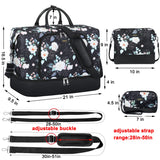 Travel Weekender Bag for Women, 21" Overnight Bag with Shoe Compartment 50L Large Travel Duffel Bag Carry On Tote for Weekend, Overnight, Business Trips, Water Resistant