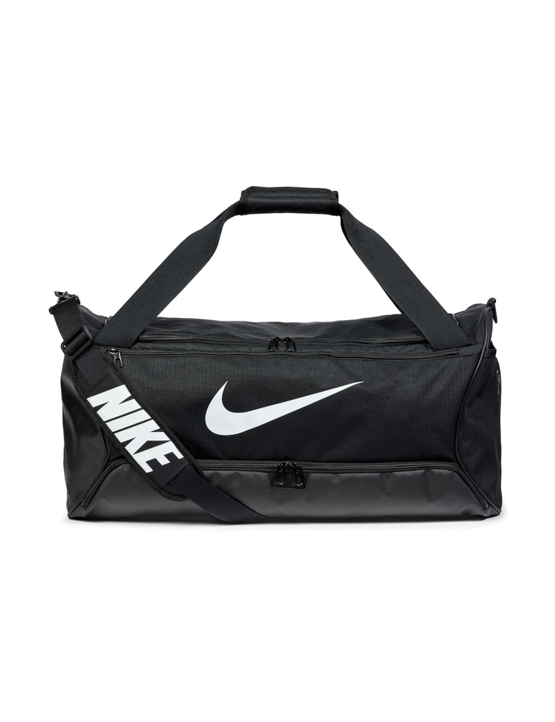 Nike Unisex Brasilia 9.5 Training Duffel Bag (Medium, 60L), Black/Black/White, MISC