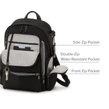 TUMI - Voyageur Celina Backpack - Women's Work and Travel Bag - 16.0" X 10.6" X 6.5" - Holds Up to 16" Laptop - Black & Gunmetal Hardware