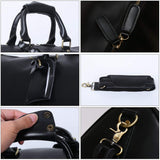 Leathario Travel Duffle Bag For Men Women Genuine Leather Overnight Weekender Bag Vintage Luggage Carry On Airplane Large Retro Unisex