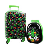 Bioworld Minecraft Creepers 2-Piece Backpack & 18" Luggage Set