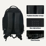 Amazon Basics Pet Carrier Backpack for Small Cats & Dogs, Collapsible Travel Carrier with Bubble Window & Breathable Mesh, Foldable for Travel, Black
