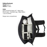 RAINS Rolltop Rucksack -Backpack - Waterproof Backpack for Women and Men - Rucksack for Travel and Work (Blue)