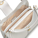 RADLEY London Longacre Women's Medium Leather Ziptop Satchel Bag, Bright White