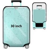 YHOUSE Suitcase Covers For Luggage, 30 Inch Clear PVC Luggage Covers Protector Full Thicken Transparent Waterproof Suitcase Sleeve With Large Velcro for 30
