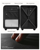 LUGGEX Carry On Luggage 22x14x9 Airline Approved,HUP3 Accelerate Access with DiHook, Handy Pouch, 20 inch Expandable Hard Shell Suitcases with Spinner Wheels (EX-Enhance,Sand Dune,20 Inch,37L-41L)