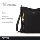 TUMI - Voyageur Tyler Crossbody - Nylon Crossbody Bag - Business, Travel Bag - Stain, Water-Resistant - Stylish Purse - Black & Gold