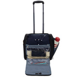 TPRC 15" Smart Underseat Carry-On Luggage with USB Charging Port, Black
