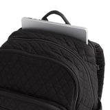 Vera Bradley Women's Premium Cotton Large Bancroft Backpack, Moonless Night, One Size