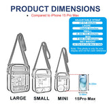USPECLARE Clear Purse Stadium Transparent Messenger Bag Stadium Approved for Men and Women Clear CrossBody Bag
