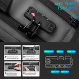 BANGE Backpack with Anti-Theft Vacuum Compression Travel Backpack,Expandable Backpacks with Pump for Airplanes