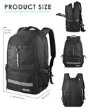 BROTOU Basketball Backpack, Large Basketball Bag with Shoes and Ball Compartment, Soccer Backpacks for Football/Volleyball (Black)