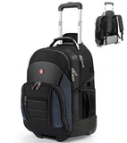 star cloud Rolling Backpack with Wheels, USB & Type-C Charging Port, 21x14x9 Water Resistant Wheeled Backpack, 17.3