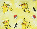 Bioworld Pokemon Pikachu Pokeball Tie Dye 17" Travel Laptop Backpack