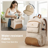 MATEIN 18x14x8 inches Travel Backpack with Shoe Compartment, Waterproof Personal Item Bag with Rain Cover, 15.6 inch Womens Gym Backpack with Large Cup Holder, Small TSA Approved Travel Bag for Women