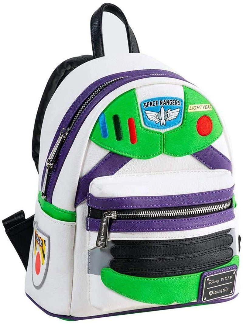 Loungefly Toy Story Buzz Lightyear Faux Leather Womens Double Strap Shoulder Bag Purse