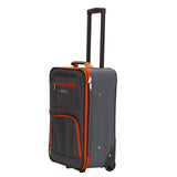 Rockland Fashion Softside Upright Luggage Set, Expandable, Charcoal, 2-Piece Set (14/19)