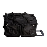 Dejuno 20-inch Carry-on Rolling Duffle Bag - Black