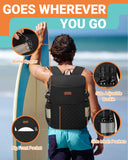 Tuwubi Soft Cooler Backpack 30 Cans/45 Cans, Backpack Coolers Insulated Leak Proof Thermal Lunch Backpack for Men Work Small Cooler Bag Beach Travel Picnic Drink Beverage Beer(30 Cans, Black)