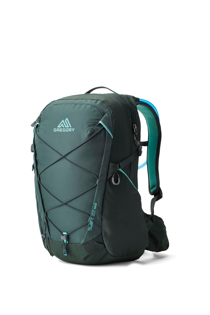 Gregory Swift 22L H2O Women's Day Hiking Backpack, Breathable Foam Backpanel, 2L Water Reservoir Included, One Size Fits All, Emerald Frost