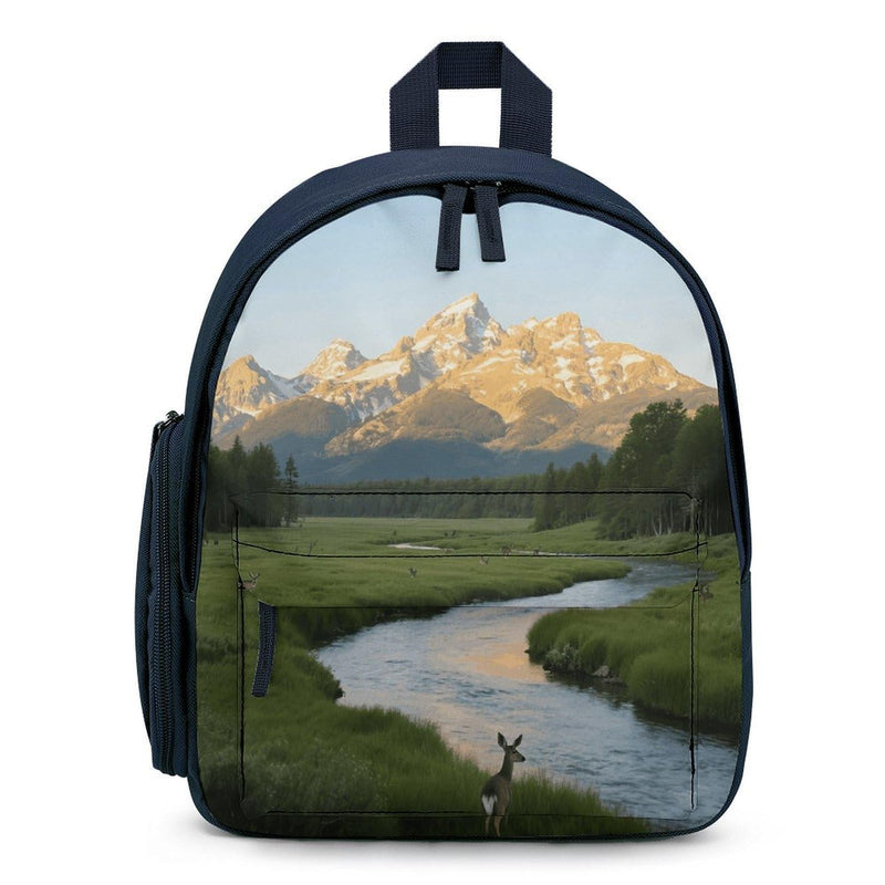 Teton Peaks Backpack - 12.6 Inch Casual Daypack with Multi-Pockets BookBag for Daily Essentials