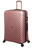 It Luggage Glitzy 31" Hardside Checked 8 Wheel Expandable Spinner, Metallic Rose Gold