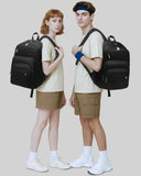 FOKDUVB Backpack for Middle High School Teen Boys Girls Large College Bookbag with Laptop Compartment Back to School Book Bags Mochilas Escolares para Niños Niñas Adolescentes (Black, Solid)