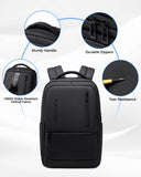 Fenree.geer Expandable Travel Laptop Backpack, 15.6 Inch Computer Backpack with USB Charging Port, Water Resistant Black Mens Laptop Bag