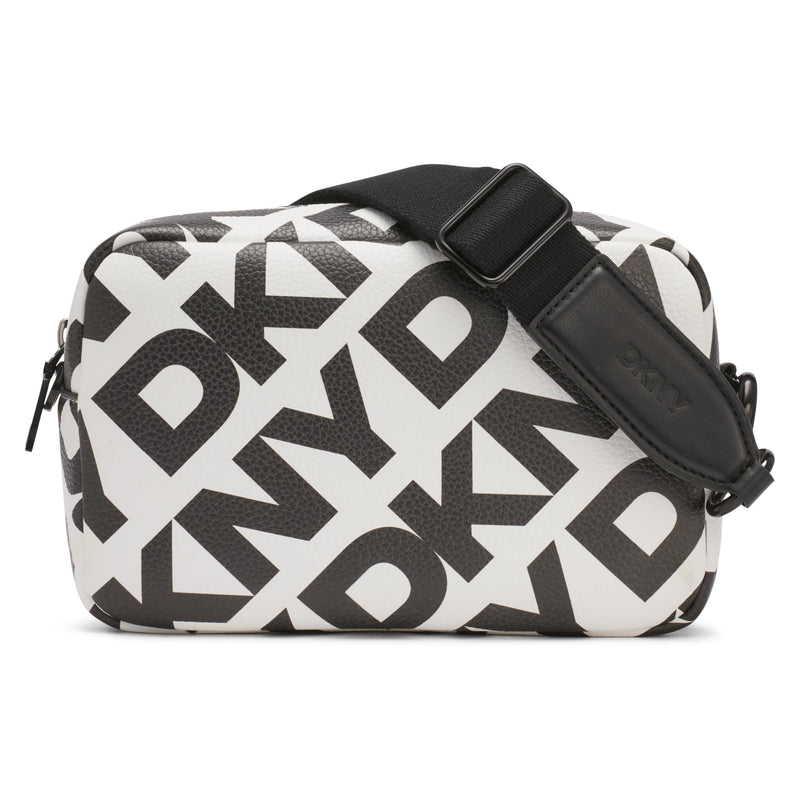 DKNY Women's Handbags Corssbody,Black/White,1sz