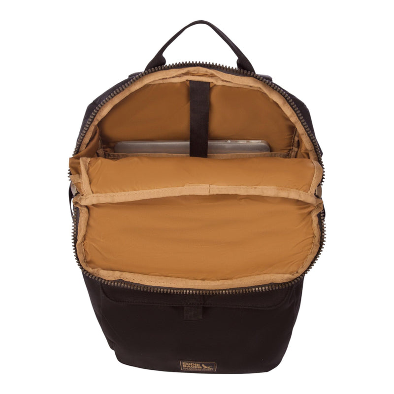 Eddie Bauer Bygone Backpack | Laptop Sleeve | Travel | Work | Hiking | Durable | Nylon - Black, 30L (New)