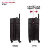 SwissGear 7739 Hardside Luggage Trunk with Spinner Wheels, Blush, 2-Piece Set (19/26)