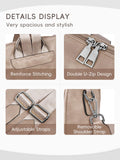 CLUCI Backpack Purse for Women, Womens Backpack Purse, Leather Anti-theft Large Fashion Designer Travel Bag Ladies Shoulder Bags