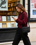 BAGSMART Cross Body Purse, Mini Crossbody Bags for Women Travel Purse, Puffy Shoulder Handbag Wallet with RFID Blocking Slots, Black-small