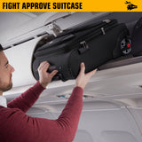 ROPLUS Laduga Softside Expandable Luggage with Large Steel Wheels Carry-On Luggage Suicase (Black, 21-Inch)