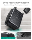 BAGSMART Carry On Luggage 22x14x9 Airline Approved with Spinner Wheels,Lightweight 20 Inch Luggage with TSA Lock,Expandable Hard Shell Carry On Suitcases for Men Women,Black