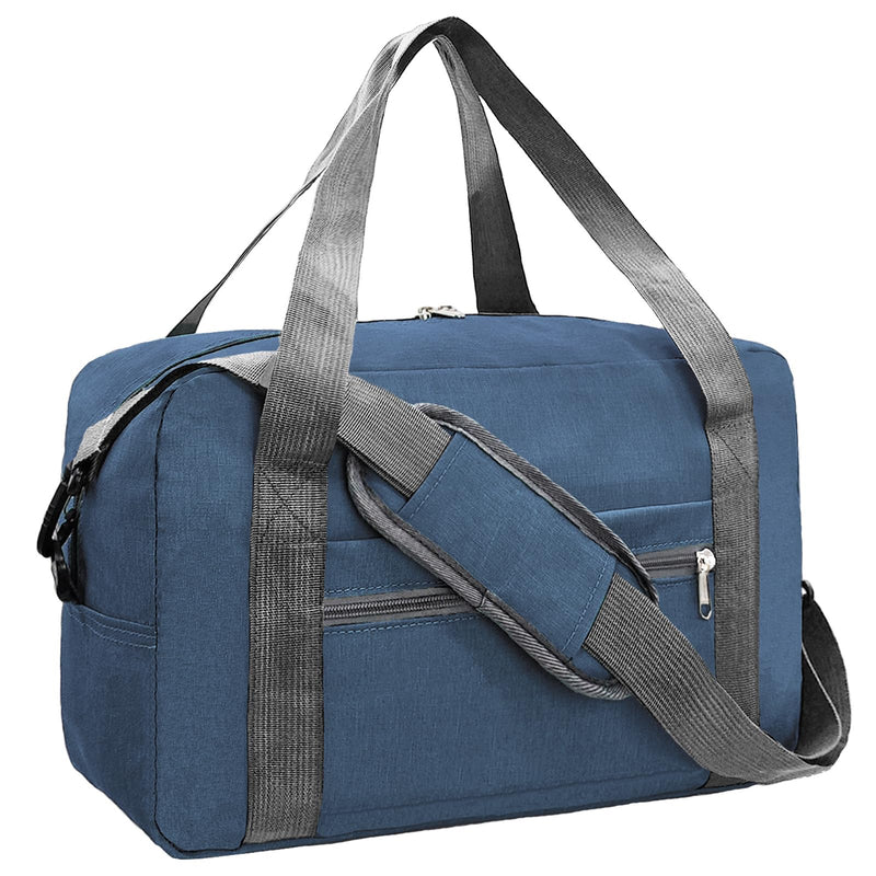 lifwimner For Spirit Airlines Personal Item Bag 18x14x8 in Underseat Carry-on Luggage foldable Travel Duffle Bag for Airplanes (30L, Navy)