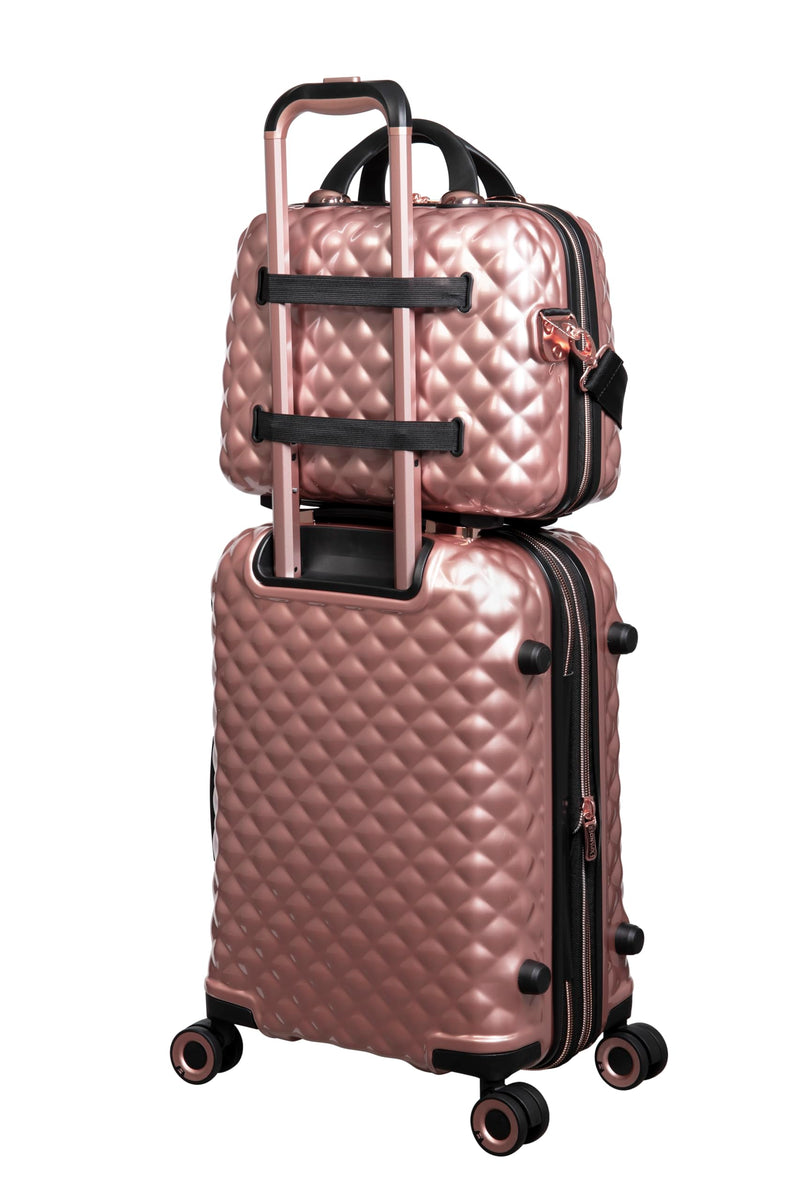 It Luggage Glitzy 16" Hardside Vanity Case, Metallic Rose Gold