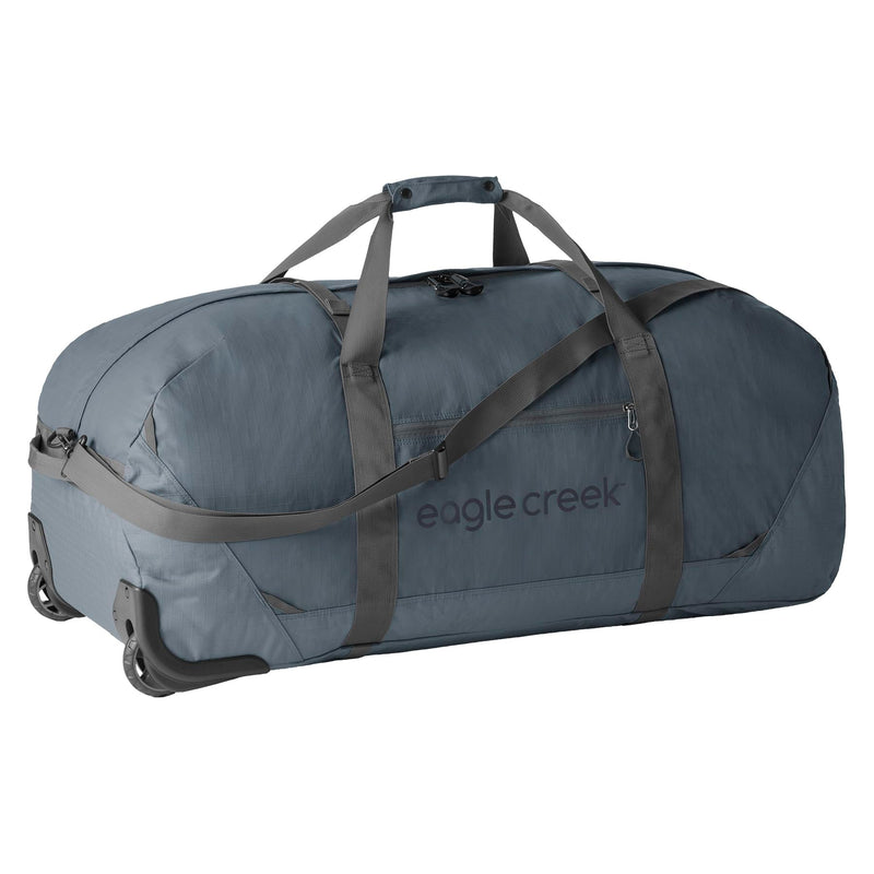 Eagle Creek No Matter What Rolling Duffel - Durable Rolling Bag for Travel - Adjustable Shoulder Strap - Heavy Duty Wheels - Lockable Zippers - Multiple Carry Options - 130L - Smoke