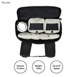 RAINS Trail Cargo Backpack – Black Unisex Cargo Backpack Water Resistant Water Repellent PU Fabric Smooth Feel Outdoor Urban Design 14L Capacity – 2 Year Warranty