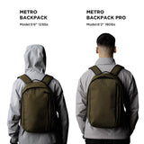 ALPAKA Metro Backpack and Zip Pouch -12L Fits a Thin 14" Laptop Small Backpack, Soft Touch Fleece Lined Laptop Sleeve, RFID-Blocking Small Cash and Card Zip Wallet with Carbon Neutral, YKK Zipper