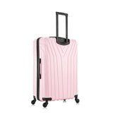 InUSA VASTY Luggage with Spinner Wheels | Durable Lightweight Hardshell SuitcaseTravel Sets with Handle and Trolley | (20in 24in 28in) 3 Piece Luggage Set | Pink